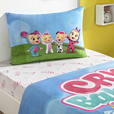 Taç Lisanslı Cry Babies Pamuk Tek Kişilik Nevresim Takımı