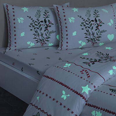 Taç Mistovia Glow Ranforce Çift Kişilik Nevresim Takımı Beyaz