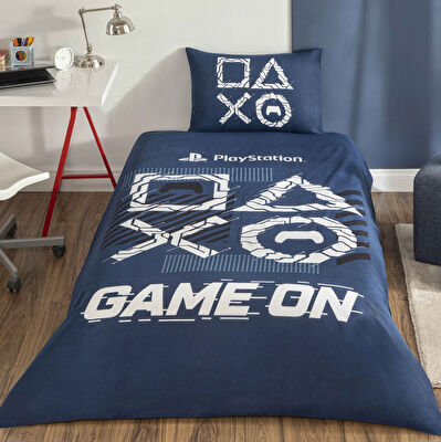 Taç Lisanslı Playstation Game On Pamuk Tek Kişilik Nevresim Takımı