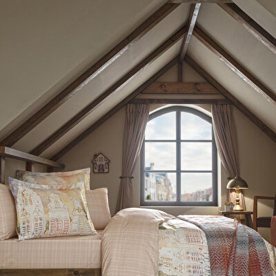 Taç Butik Liora Pamuk Percale 2'li Yastık Kılıfı Seti Somon