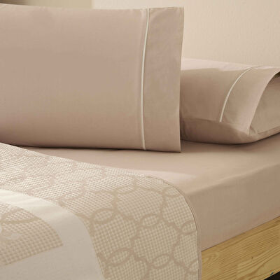 Taç Jakar Linora Çift Kişilik Pike Takımı Pudra