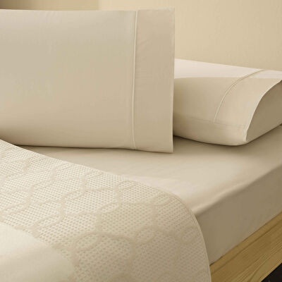 Taç Jakar Linora Çift Kişilik Pike Takımı Ekru