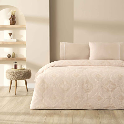 Taç Jakar Delissa Queen Size Pike Takımı Somon