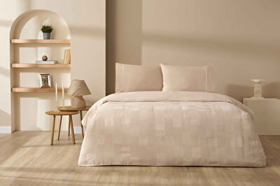 Taç Jakar Alvora Çift Kişilik Pike Takımı Bej