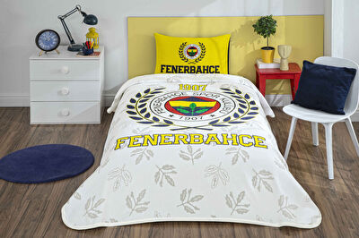 Taç Lisanslı Fenerbahçe Palamut Tek Kişilik Pamuk Pike Takımı