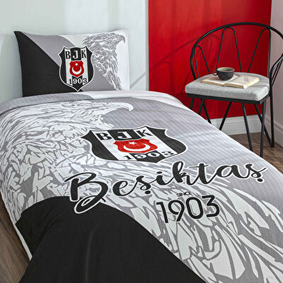 Taç Lisanslı Beşiktaş Since 1903 Tek Kişilik Pamuk Pike Takımı