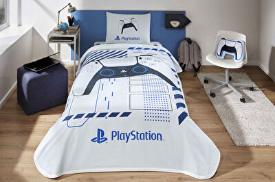 Taç Lisanslı Playstation Tek Kişilik Pamuk Pike Takımı