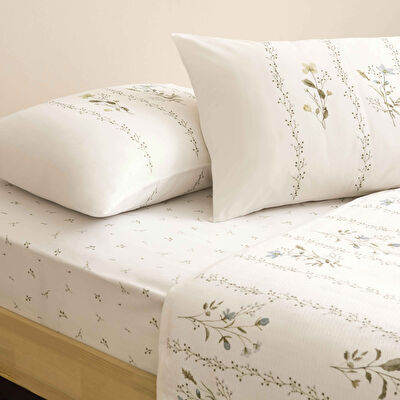 Taç Baskılı Soria Çift Kişilik Pike Takımı Yeşil