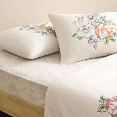 Taç Baskılı Soria Tek Kişilik Pike Takımı Lila