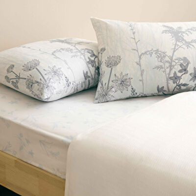 Taç Baskılı Seraphine Çift Kişilik Pike Takımı Gri