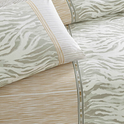 Taç Corin Ranforce Çift Kişilik Nevresim Takımı Vizon