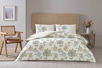 Taç Benica Ranforce Çift Kişilik Nevresim Takımı Pembe