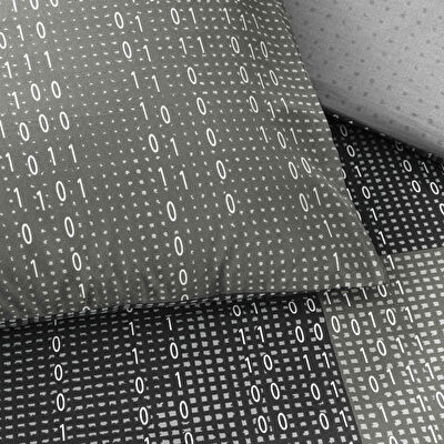 Taç Mirzae Ranforce Tek Kişilik Nevresim Takımı Antrasit