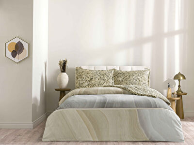 Taç Orianze Pamuk Çift Kişilik Seç&Ser Nevresim Takımı Taş