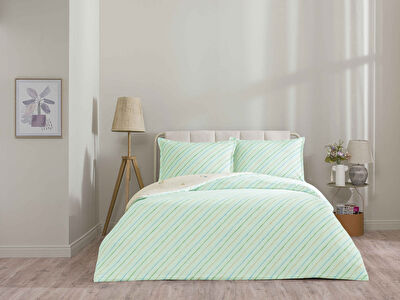 Taç Merlin Pamuk Çift Kişilik Seç&Ser Nevresim Takımı Kremrengi