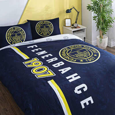 Taç Lisanslı Fenerbahçe Arma Pamuk Çift Kişilik Nevresim Takımı