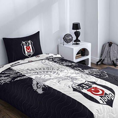 Lisanslı Beşiktaş Kartal Tek Kişilik Yatak Örtüsü Seti