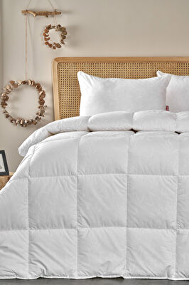 Taç Bambu Soft Tek Kişilik Yorgan Beyaz