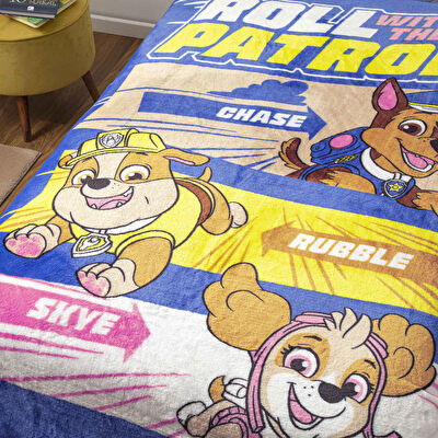 Lisanslı Paw Patrol Team Tek Kişilik Battaniye