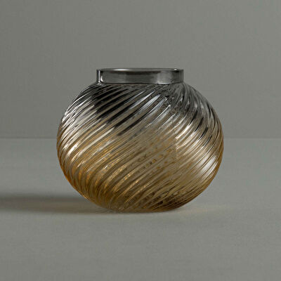 Linens Linx Küçük Vazo Gri Amber