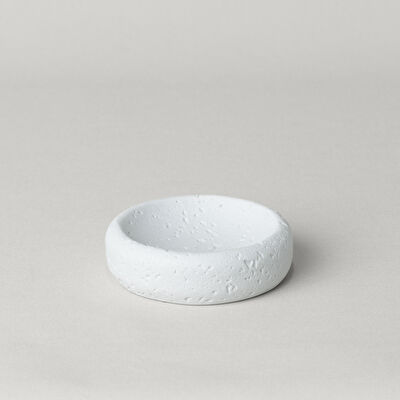 Linens Lumıa 11,4X3,1 cm Katı Sabunluk Beyaz