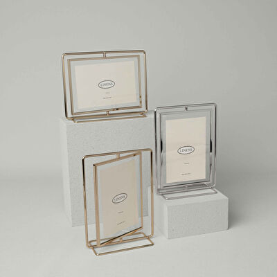 Linens Metal Linery 13x18 cm Çerçeve Gümüş
