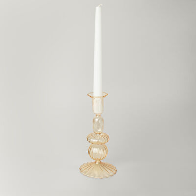 Linens Ecow Şamdan 9x9x19 cm Somon