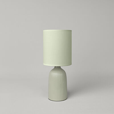 Linens Tilla Seramik 36x15 cm Abajur Yeşil