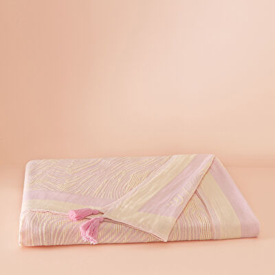 Taç Butik Alaçatı Throw Pembe