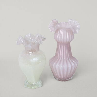 Linens Bonte 14x14x24 cm Vazo Pudra Sarı