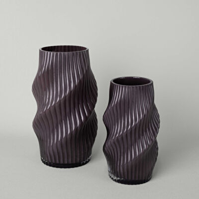 Linens Lenzy 17x17x29 cm Vazo Mürdüm