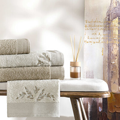 Taç Iris Pure Cotton Pamuk Aile Seti Taş Vizon