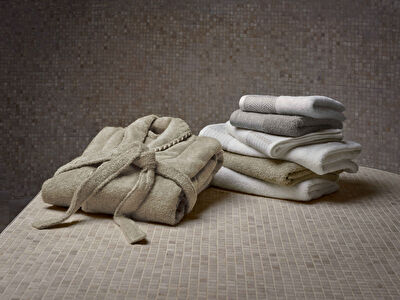 Taç Linka Bamboo Classic Aile Seti Ekru Camel