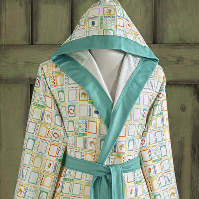 Taç Vario Pamuk Poliester Genç Bornoz Mint L/XL