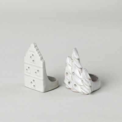 Linens Tree 8x7x9 cm Mumluk 8x7x9 cm Ekru