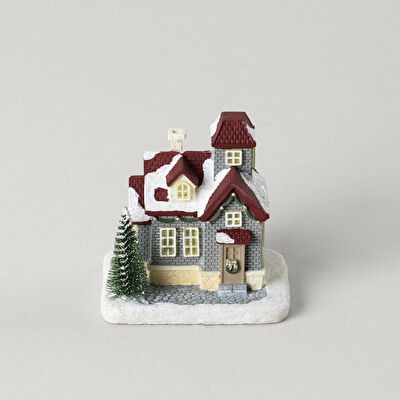 Linens Vintage House Ledli Dekor Gri