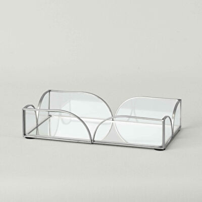 Linens Romilly 20x11 cm Tepsi Silver