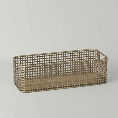 Linens Benson 41x16x12cm Düzenleyici Gold