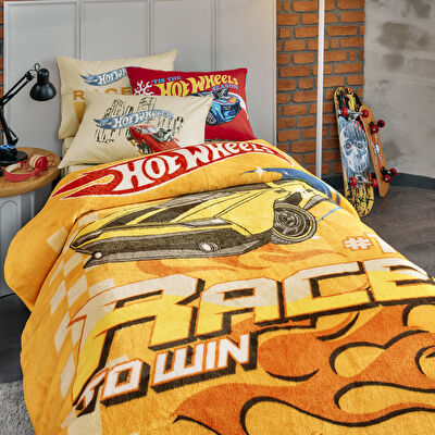 Lisanslı Hot Wheels Rise Tek Kişilik Battaniye