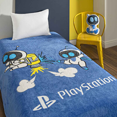 Lisanslı Playstation Astrobot Tek Kişilik Battaniye