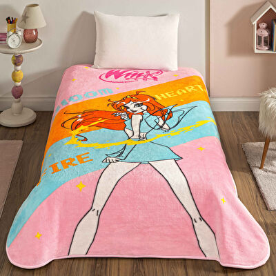 Lisanslı Winx 2 Tek Kişilik Battaniye