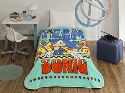 Lisanslı Sonic Modern Tek Kişilik Battaniye