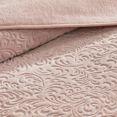 Taç Doressa Çift Kişilik Battaniye Pudra