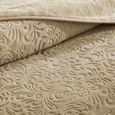 Taç Doressa Çift Kişilik Battaniye Camel