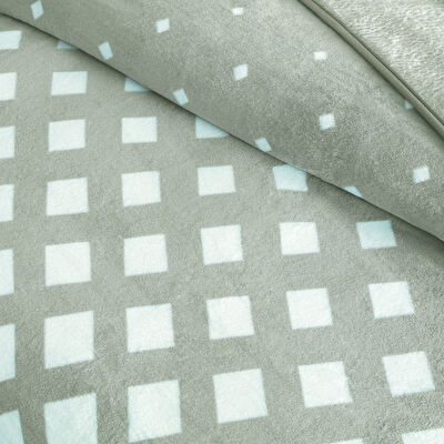 Taç Noa Tek Kişilik Battaniye Gri