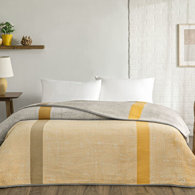 Taç Mira Tek Kişilik Battaniye Gri