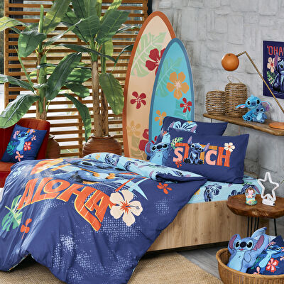 Lisanslı Disney Stitch Smile Polyester Şekilli Kırlent