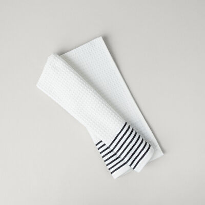 Linens Arrow 40x60 cm Kurulama Bezi Antrasit-Beyaz