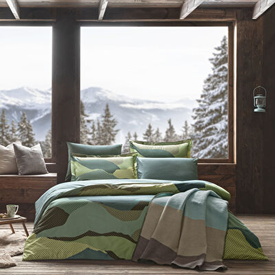 Taç ButikPatagonya Pamuklu Çift Kişilik Battaniye Kahverengi