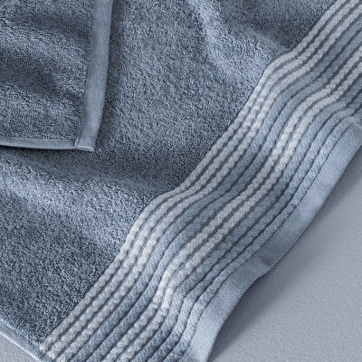 Taç Butik Doğu Ekspresi Pamuk Yüz Havlusu Mavi 50x85